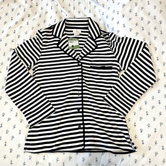 NWT Kate Spade - Striped Pajama Top - Size S - Picture 2 of 7